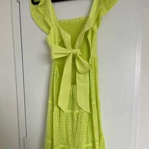Alice + Olivia Neon Yellow Maxi